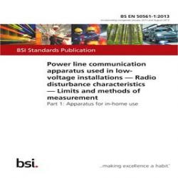 BS EN 50561-1:2013